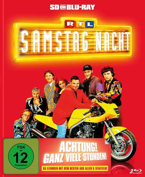 RTL Samstag Nacht - Das Beste aus allen fünf Staffeln (SD on Blu-ray im Mediabook), 3 Blu-ray Discs