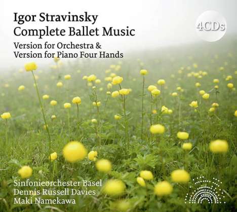 Igor Strawinsky (1882-1971): Die Ballette (Orchesterfassung &amp; Version für Klavier 4-händig), 4 CDs