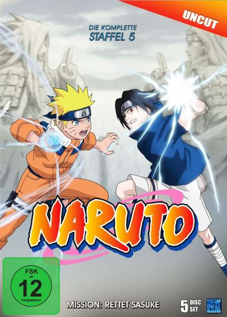 Naruto Staffel 5, 5 DVDs