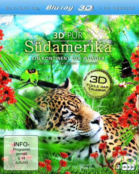 3D Pur - Südamerika (3D Blu-ray), 3 Blu-ray Discs