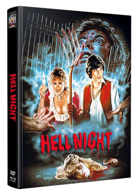 Hell Night (Blu-ray im wattierten Mediabook), 1 Blu-ray Disc und 1 DVD