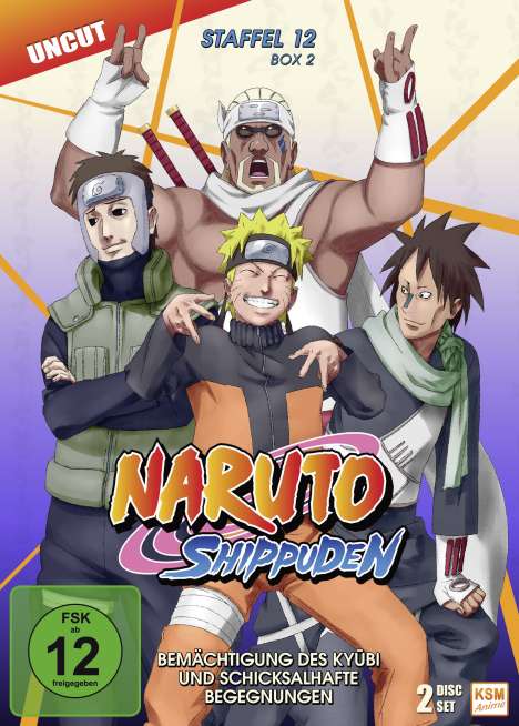 Naruto Shippuden Staffel 12 Box 2, 2 DVDs