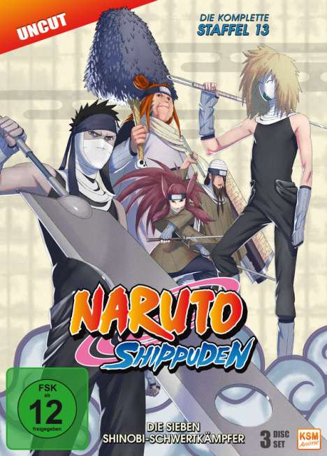 Naruto Shippuden Staffel 13, 3 DVDs