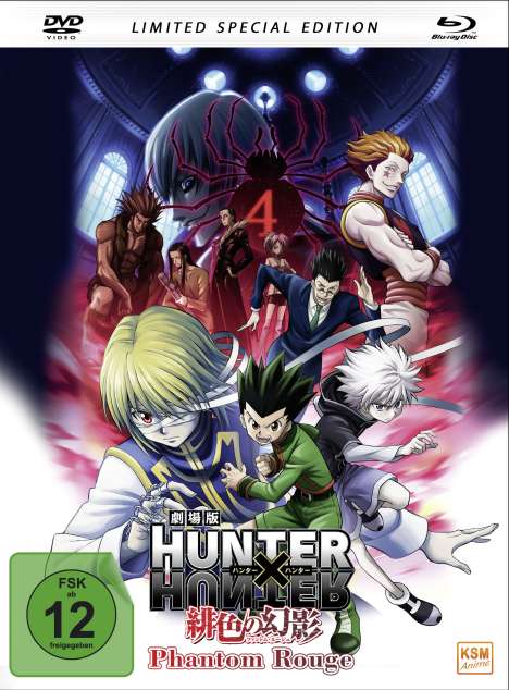 Hunter x Hunter - Phantom Rouge (Blu-ray &amp; DVD im Mediabook), 1 Blu-ray Disc und 1 DVD