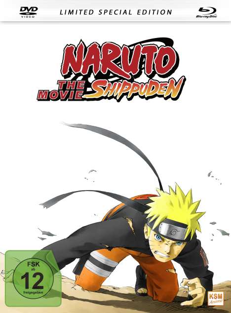 Naruto Shippuden - The Movie (Blu-ray &amp; DVD im Mediabook), 1 Blu-ray Disc and 1 DVD