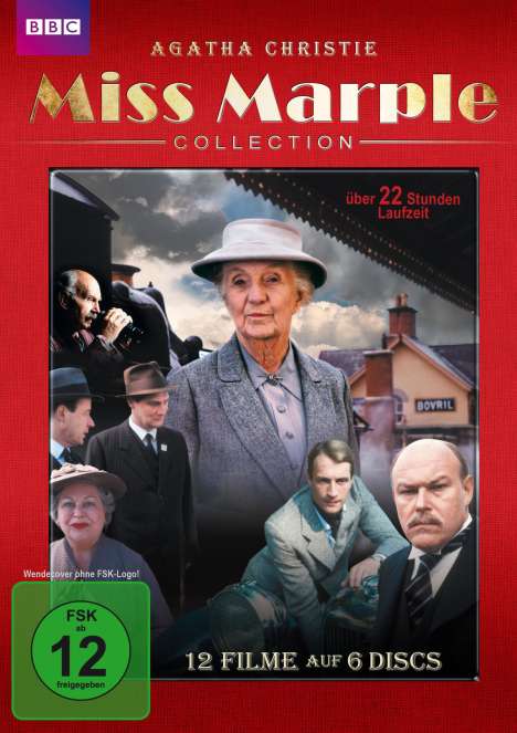 Miss Marple Collection (12 Filme - Komplette Serie), 6 DVDs