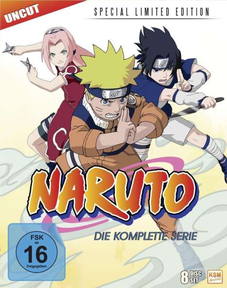 Naruto (Komplette Serie) (Blu-ray), 8 Blu-ray Discs