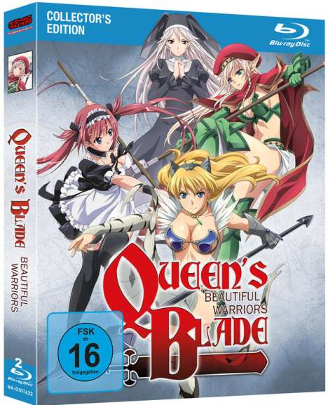 Queen's Blade - Beautiful Warriors (OmU) (Blu-ray), 2 Blu-ray Discs