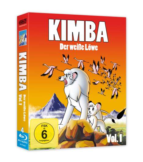 Kimba - Der weiße Löwe Vol. 1 (Blu-ray), 3 Blu-ray Discs