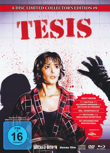 Tesis (Blu-ray &amp; DVD im Mediabook), 1 Blu-ray Disc, 2 DVDs und 1 CD