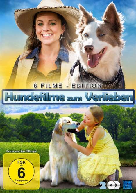 Hundefilme zum verlieben (6 Filme auf 2 DVDs), 2 DVDs