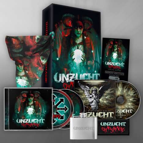 Unzucht: Chaosmagie (Limited Boxset), 3 CDs und 1 Merchandise