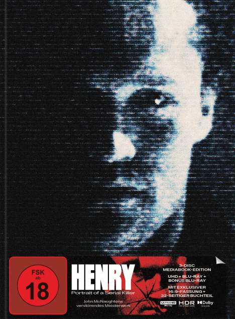 Henry - Portrait of a Serial Killer (Ultra HD Blu-ray &amp; Blu-ray im Mediabook), 1 Ultra HD Blu-ray und 2 Blu-ray Discs