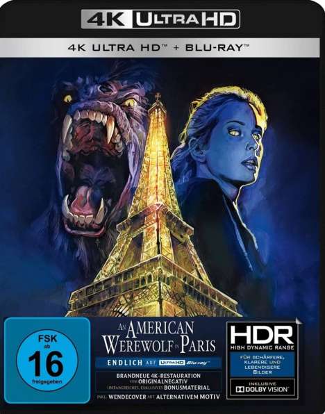 An American Werewolf in Paris (Ultra HD Blu-ray &amp; Blu-ray), 1 Ultra HD Blu-ray und 1 Blu-ray Disc
