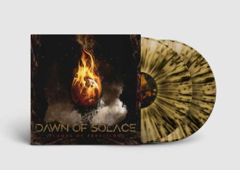 Dawn Of Solace: Flames Of Perdition (Gold/Black Splatter Vinyl), 2 LPs