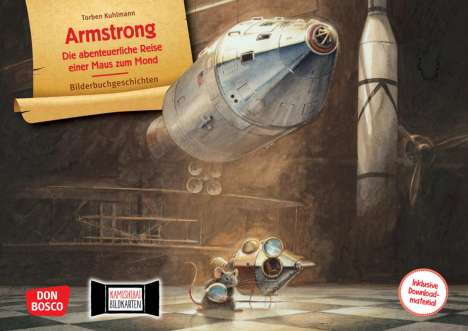 Torben Kuhlmann: Armstrong. Die abenteuerliche Reise einer Maus zum Mond. Kamishibai Bildkartenset, 2 Diverse