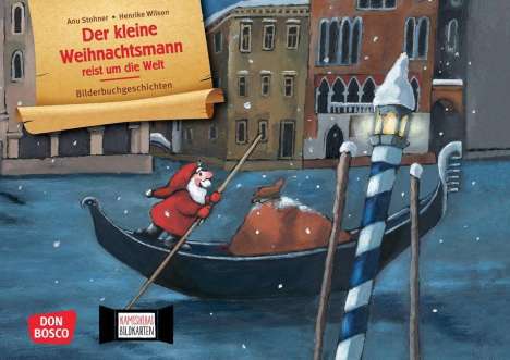 Anu Stohner: Der kleine Weihnachtsmann reist um die Welt. Kamishibai Bildkartenset, Diverse