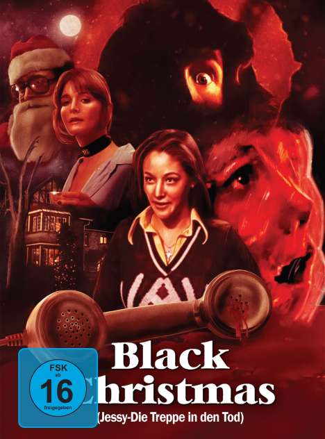 Black Christmas (1974) (Ultra HD Blu-ray &amp; Blu-ray im Mediabook), 1 Ultra HD Blu-ray, 1 Blu-ray Disc und 1 DVD