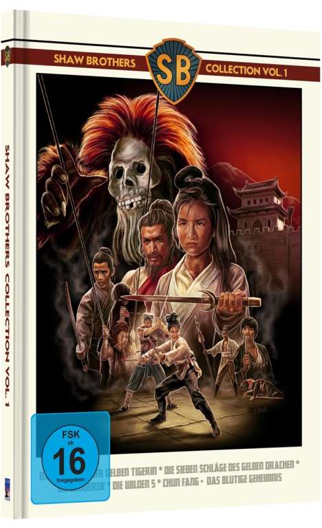 Shaw Brothers Collection Vol. 1 (Blu-ray im Mediabook), 5 Blu-ray Discs
