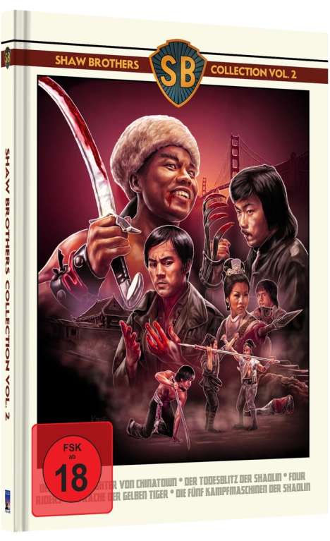 Shaw Brothers Collection Vol. 2 (Blu-ray im Mediabook), 5 Blu-ray Discs