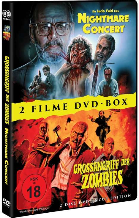 Nightmare Concert / Grossangriff der Zombies, 2 DVDs
