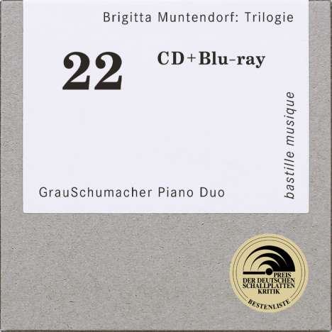Brigitta Muntendorf (geb. 1982): Trilogie für zwei Flügel, 1 CD und 1 Blu-ray Disc