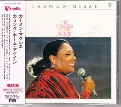 Carmen McRae (1920-1994): I'm Coming Home Again, 2 CDs