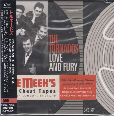 The Tornados: Love And Fury: The Holloway Road Sessions 1962 - 1966, 5 CDs
