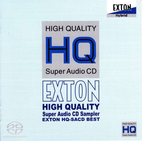 Exton High Quality Super Audio CD Sampler, Super Audio CD