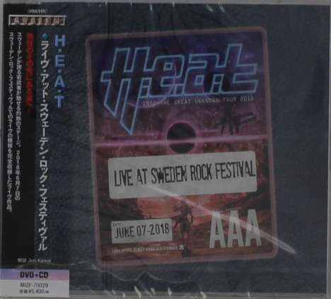 H.E.A.T: Live At Sweden Rock Festival 2018, 1 CD und 1 DVD