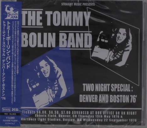 Tommy Bolin: Two Night Special: Denver And Boston '76, 2 CDs