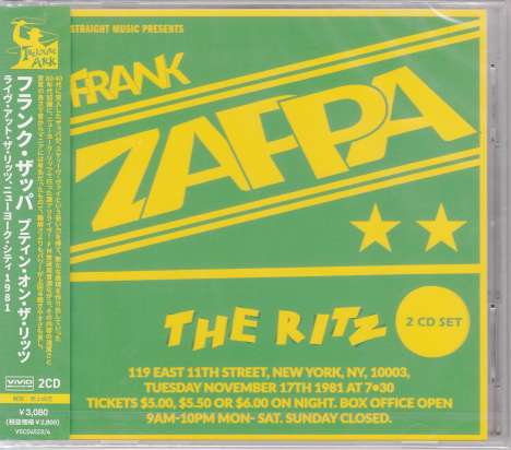 Frank Zappa (1940-1993): Puttin' On The Ritz: Live 1981, 2 CDs