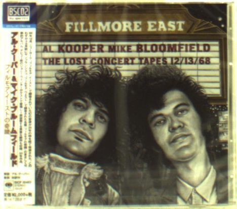 Al Kooper &amp; Mike Bloomfield: Fillmore East: The Lost Concert Tapes 12/13/68 (Blu-Spec CD 2), CD