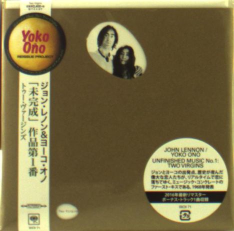 John Lennon &amp; Yoko Ono: Unfinished Music No.1: Two Virgins (Digisleeve), CD