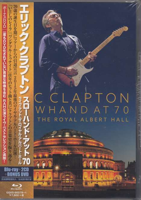 Eric Clapton (geb. 1945): Slowhand At 70: Live At The Royal Albert Hall (Blu-ray + 2 CD + DVD), 1 Blu-ray Disc, 2 CDs und 1 DVD