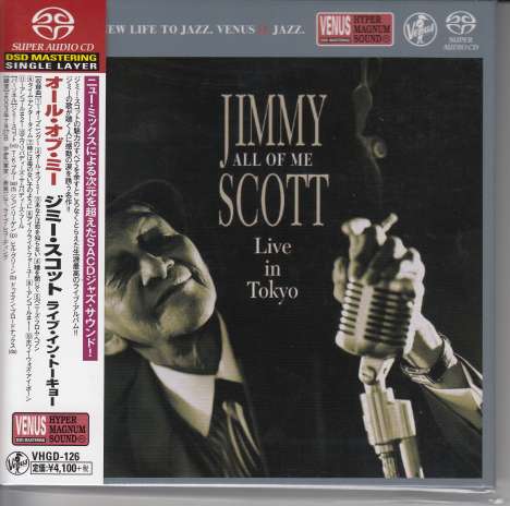 Jimmy Scott (1925-2014): All Of Me: Live In Tokyo (Digibook Hardcover), Super Audio CD Non-Hybrid