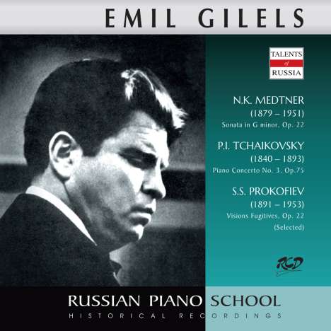 Emil Gilels spielt Medtner, Tschaikowsky &amp; Prokofieff, CD