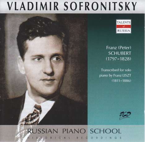 Vladimir Sofronitzky - Russian Piano School, CD