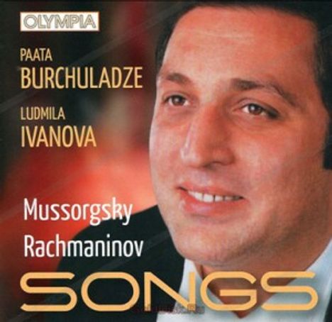 OLYMPIA, Paata Burchuladze, Ludmila Ivanova, Mussorgsky, Rachmaninov, SONGS. Portrait eines lächelnden Mannes.