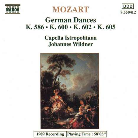 Wolfgang Amadeus Mozart (1756-1791): 25 Deutsche Tänze, CD