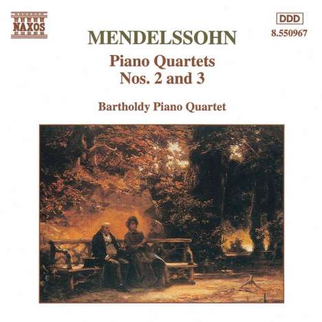 Felix Mendelssohn Bartholdy (1809-1847): Klavierquartette Nr.2 &amp; 3, CD