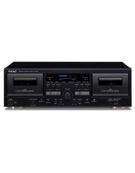 TEAC W 1200 Doppel-Kassettendeck, schwarz (Double Cassette Player Black), Technik