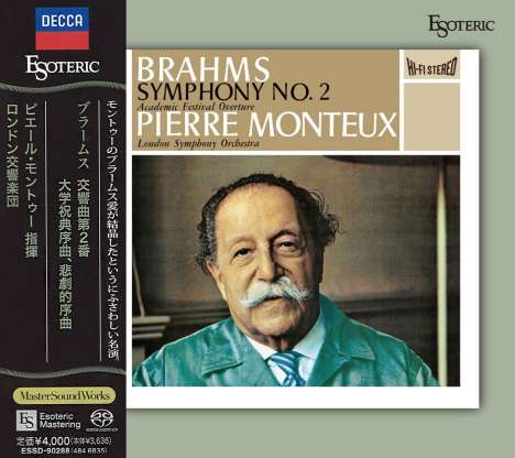 Johannes Brahms (1833-1897): Symphonie Nr. 2, Super Audio CD