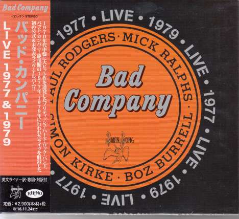 Bad Company: Live 1977 &amp; 1979 (Digipack), 2 CDs