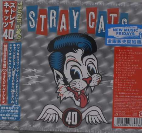 Stray Cats: 40 (+Shirt) (+ Bonus) (Limited Edition), 1 CD und 1 T-Shirt