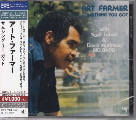 Art Farmer (1928-1999): Something You Got (BLU-SPEC CD), CD