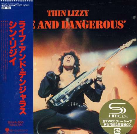 Thin Lizzy: Live &amp; Dangerous (2SHM-CDs + DVD) (Papersleeve)(Remaster), 2 CDs und 1 DVD