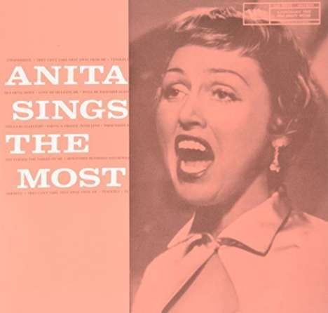 Anita O'Day (1919-2006): Anita Sings The Most (180g) (Limited Edition) (Clear Vinyl) (Mono), LP