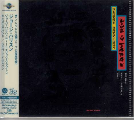 George Harrison (1943-2001): Live In Japan (2 UHQCD/MQA-CD), 2 CDs