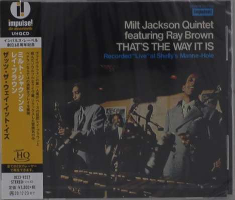 Milt Jackson (1923-1999): That's The Way It Is: Live, CD